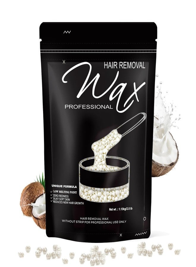 FEAMIRIA 300g Wax Beads - Hard Wax Beads for Brazilian Bikini & Coarse/Stubborn Hair, Wax Beads for Hair Removal At-Home Waxing,Hard Wax Works on Face, Body, Legs (Coconut) - Image 1